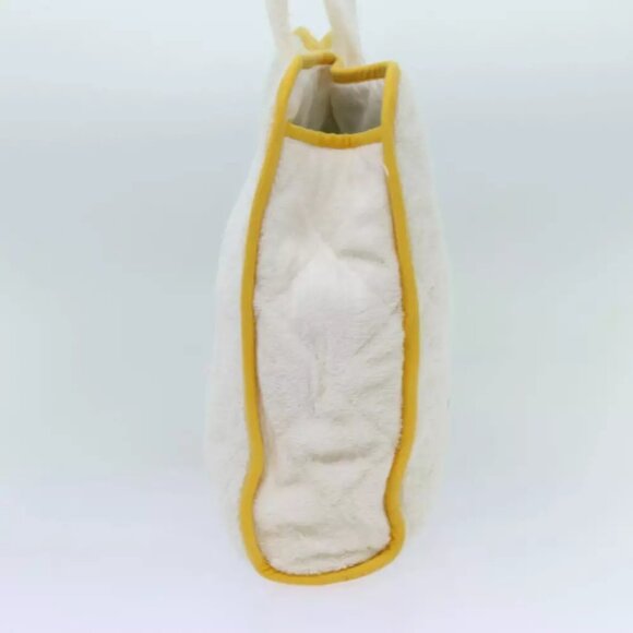 HERMES Beach bag Tote Bag Pile White Auth - Picture 6 of 7